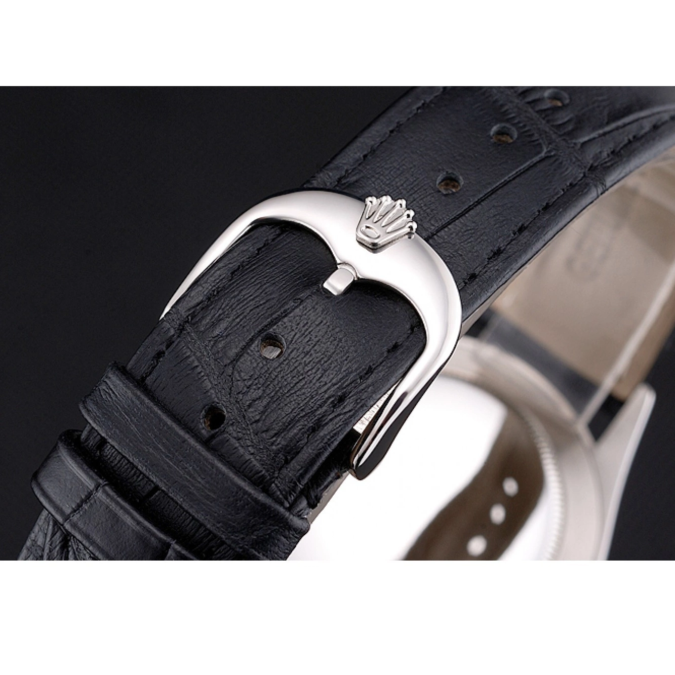 MiroTime 0813 Swiss Rolex Datejust Black Dial Stainless Steel Case And Bracelet
